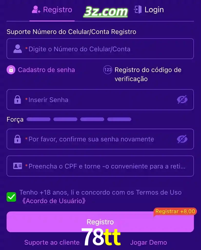 bonus de cadastro imediato